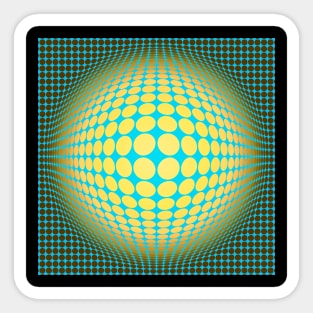 Homage to Vasarely Sticker